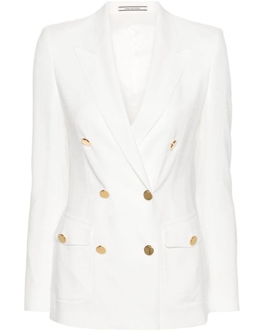Tagliatore White Double-Breasted Jacket