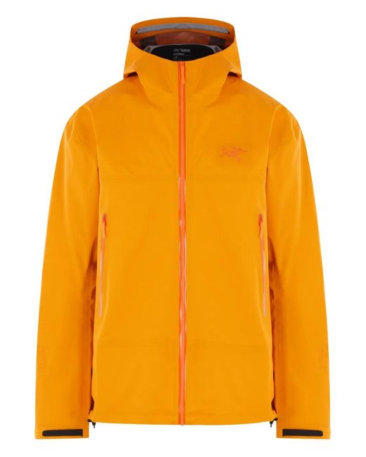 Arc'teryx Orange Beta Zip Hooded Jacket for men