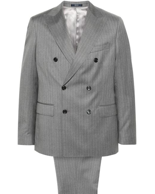 Costume en laine à veste croisée Boggi pour homme en coloris Gray