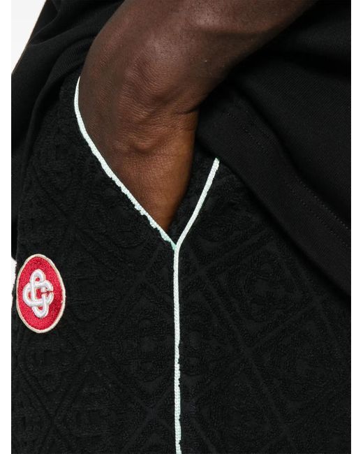 Casablanca Broek Met Geborduurd Logo in het Black voor heren