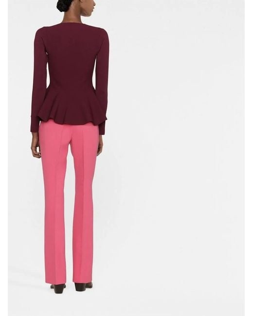 Stella McCartney Purple Peplum-Hem Top
