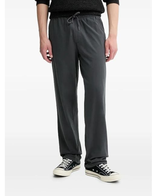 American Vintage Black Drawstring Track Pants for men