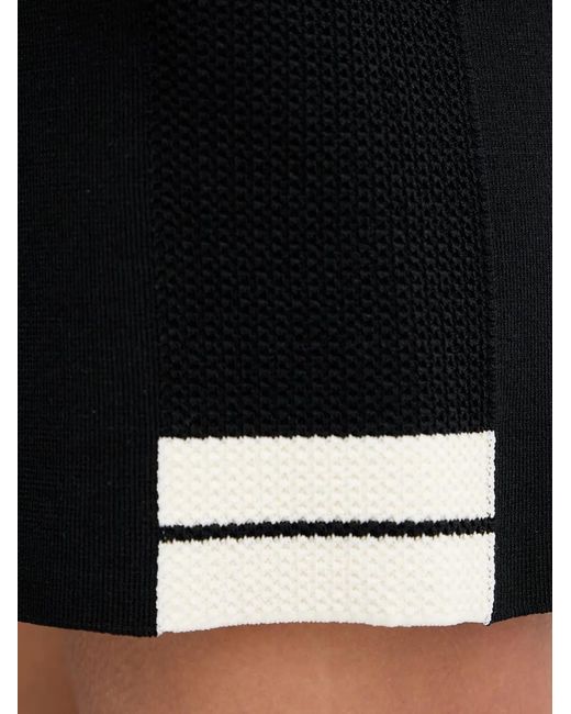 Guess Black Drawstring Side-Stripe Mini Shorts