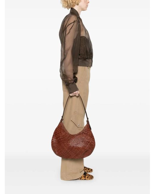 Dragon Diffusion Brown Luna Mezza Shoulder Bag