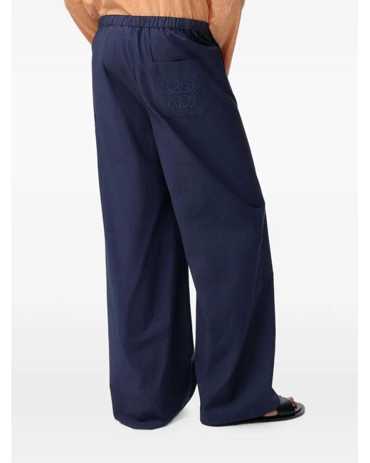 Loewe Blue Drawstring Trousers for men