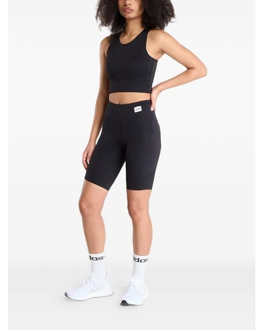 Saysky Blue Motion Logo-Patch Shorts