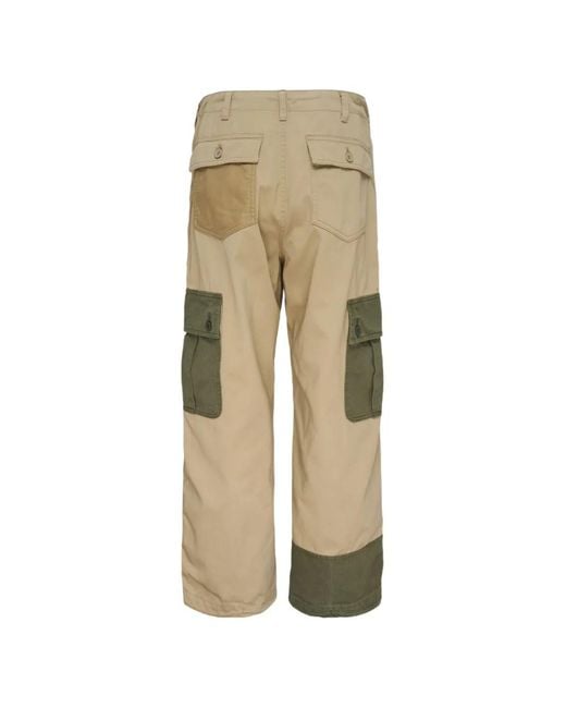 Comme des Garçons Natural Patchwork Cotton Cargo Pants for men