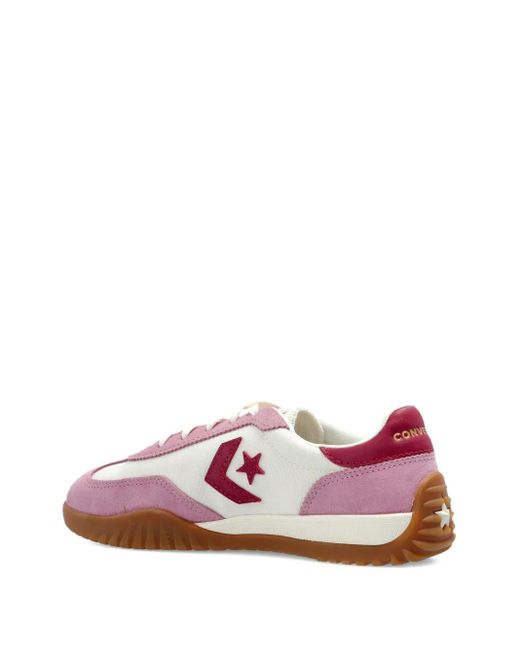 Converse Pink Run Star Suede Sneakers