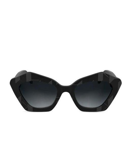 Lunettes De Soleil À Logo Imprimé Karl Lagerfeld en coloris Black