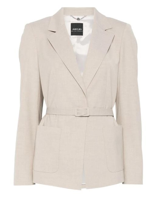 Marc Cain Natural Belted Fitted Jacket