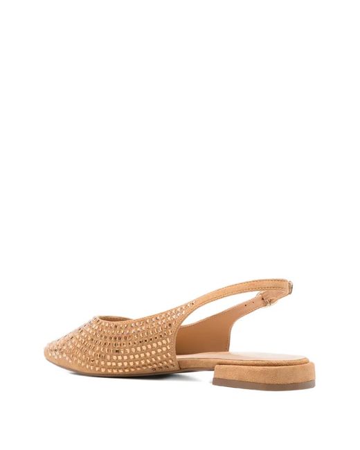 Keys Natural Pointed-Toe Sandals