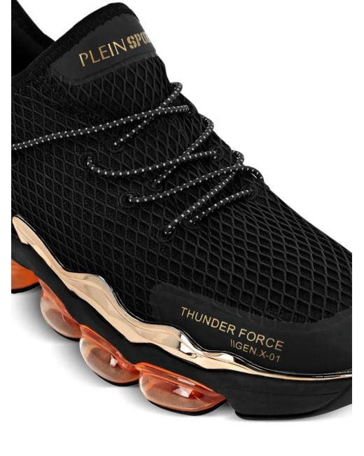 Philipp Plein Black Thunder Force Genx 01: Runner Edition Sneakers