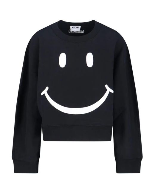 Moschino Blue Smiley Sweater