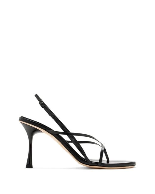 STUDIO AMELIA White Wishbone Slingback Sandals