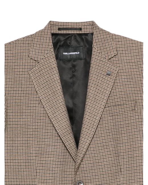 Karl Lagerfeld Brown Checked Jacket for men