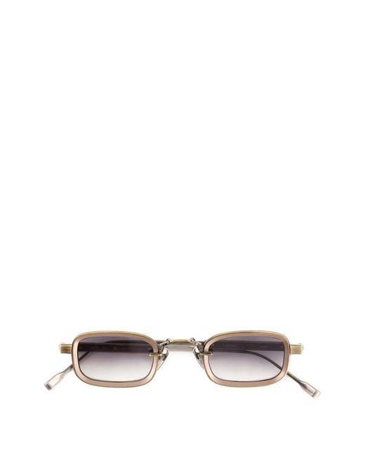 Sato Eyewear White Canicula Rectangle-Frame Sunglasses