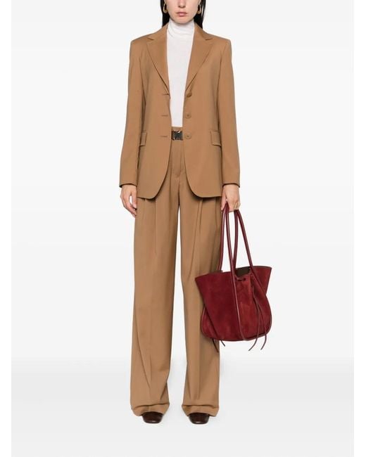 Max Mara Brown Single-Breasted Blazer