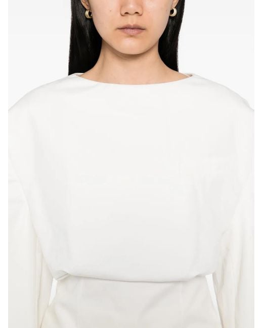Blusa De Algodón A.W.A.K.E. MODE de color White