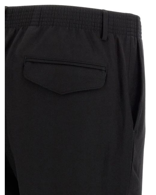 Cellar Door Black Ciak Tapered Trousers for men