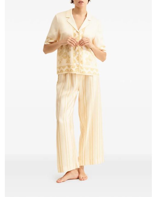 Eres White Oolong Pajama Trousers