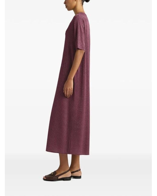 Momoní Purple Penelope Tunic Midi Dress