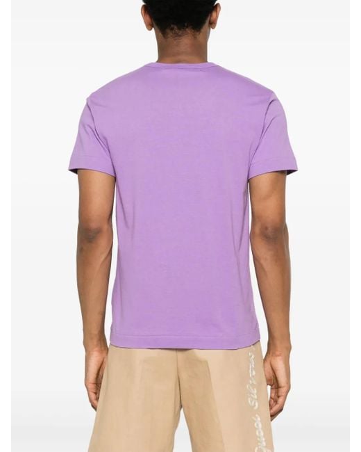 COMME DES GARÇONS PLAY Purple Heart-Patch T-Shirt