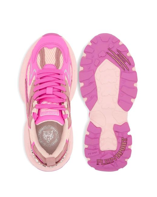 Philipp Plein Pink Pulse X Mesh Lettering Sneakers
