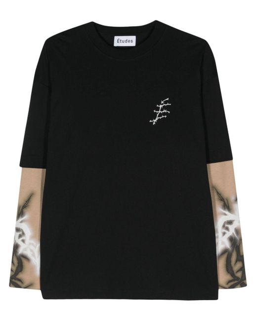Etudes Studio T-shirt Met Print in het Black