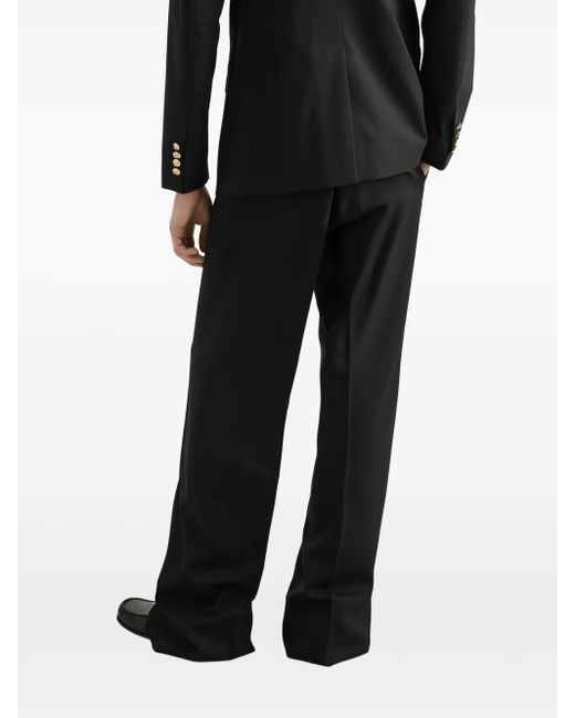 Dolce & Gabbana Doppelreihiger Martini-Fit Anzug mit goldfarbenen Knöpfen in Black für Herren