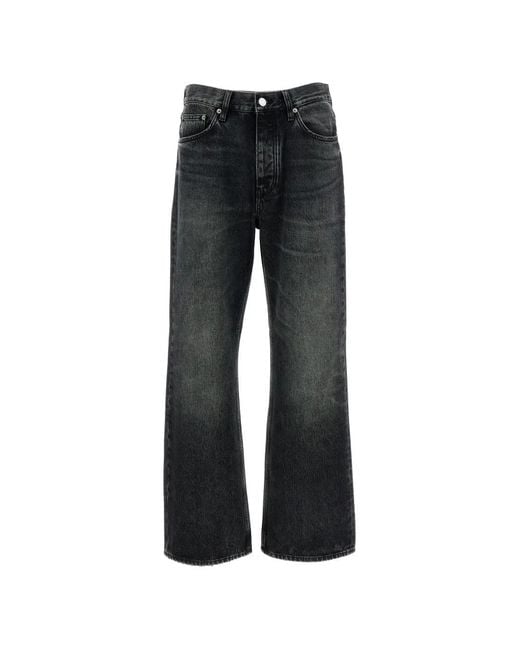 sunflower Black Kick-Flare Raw-Denim Jeans for men