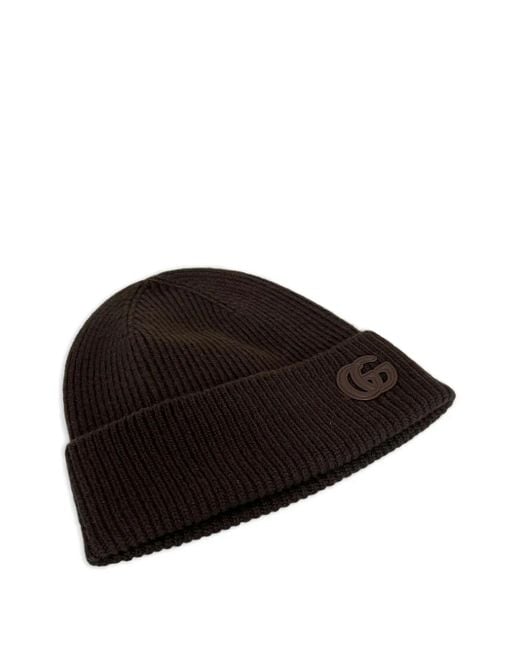 Gucci Logo-Plaque Ribbed Beanie in Black for Men | Lyst display picture 1