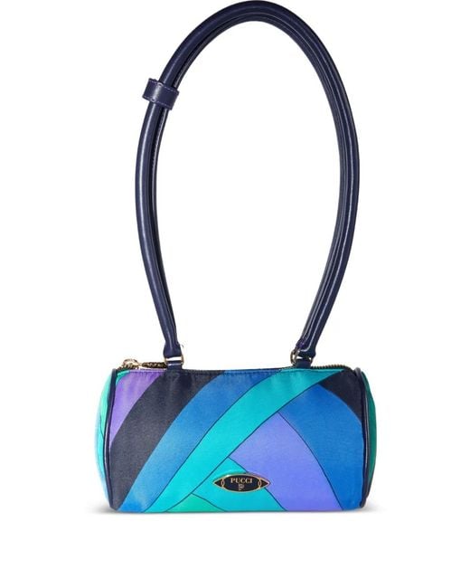 Emilio Pucci Blue Iridie-Print Mini Handbag