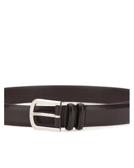 Orciani White Leather Belt for men