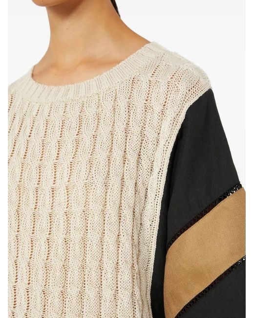 Max Mara Natural Crew-Neck Sweater