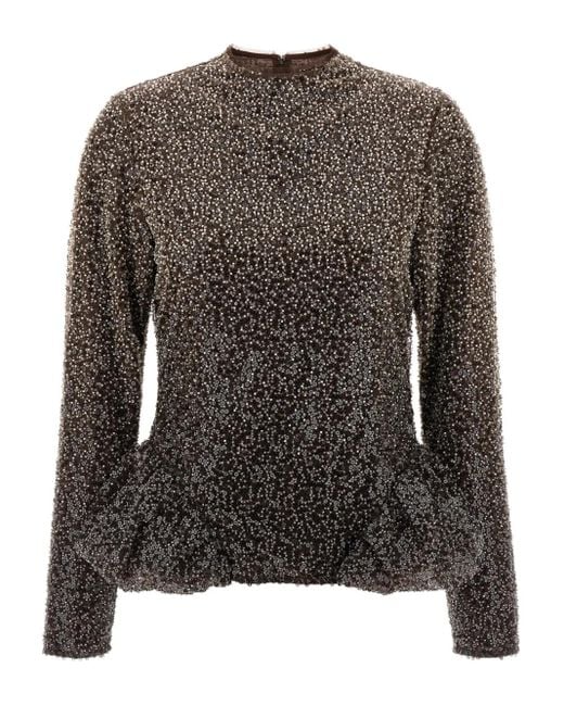 Top Con Peplum di ROTATE BIRGER CHRISTENSEN in Black