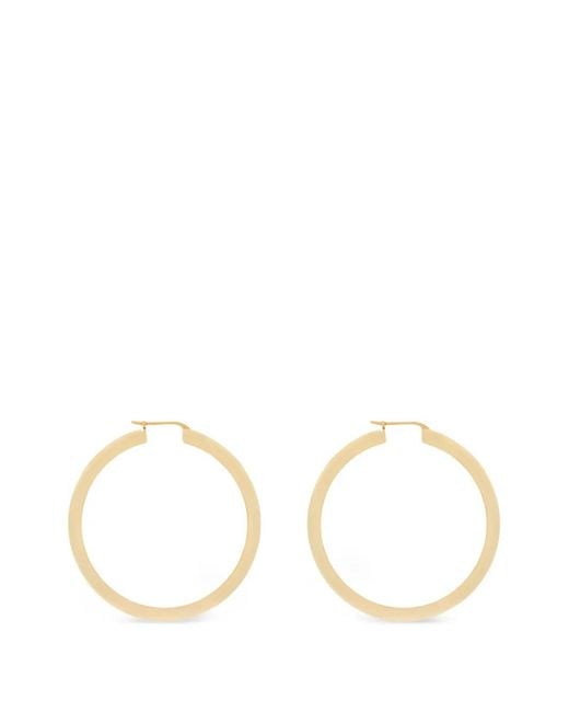 Saint Laurent Natural Circle Simple Earrings