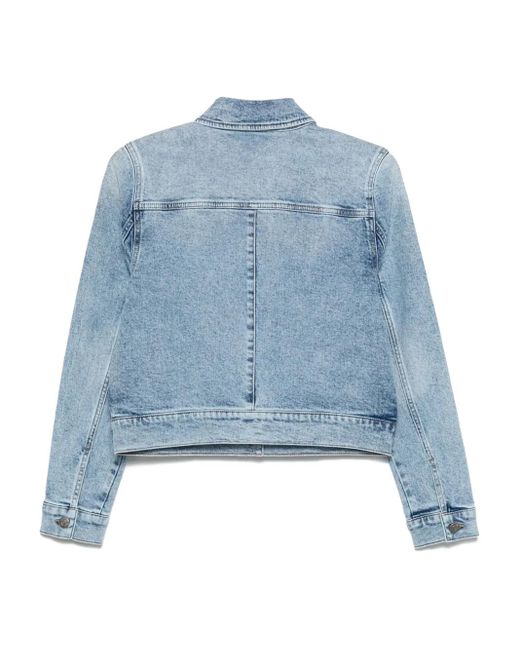 DKNY Blue Rhinestud-Logo Jacket