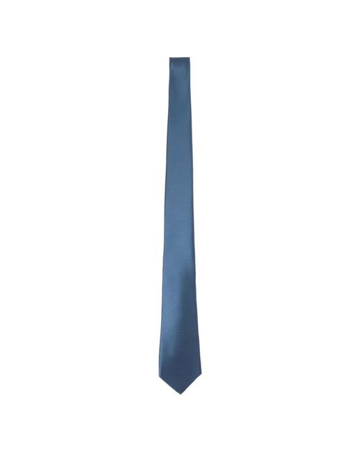 Kiton Blue Twill Weave Tie for men