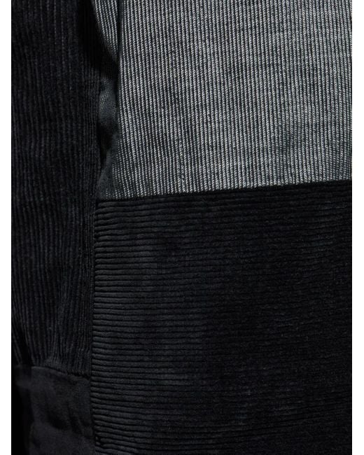 Comme des Garçons Ribfluwelen Broek Met Patchwork in het Black voor heren