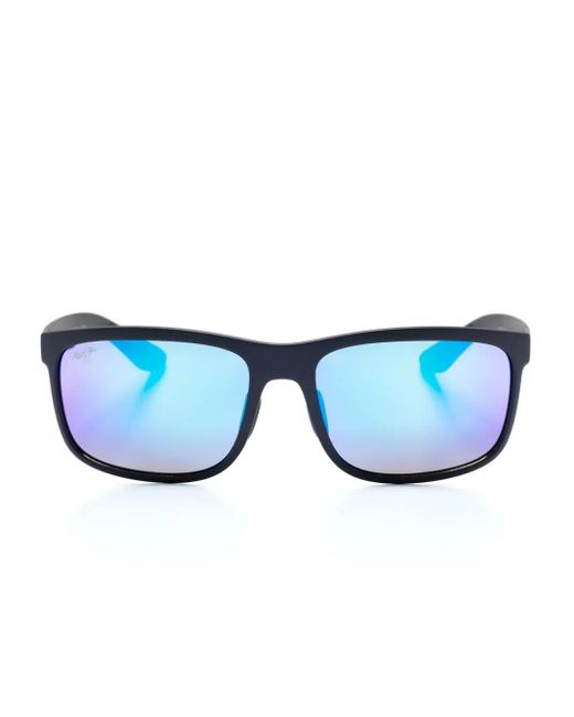 Lunettes De Soleil Huelo À Monture Carrée Maui Jim en coloris Blue