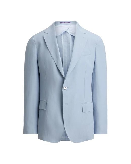Ralph Lauren Blue Hadley Two-Button Blazer for men