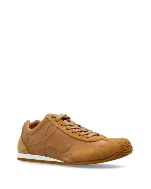 Loewe Brown Logo-Patch Sneakers