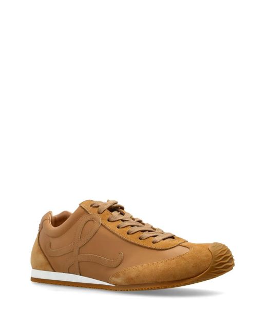 Loewe Brown Logo-Patch Sneakers
