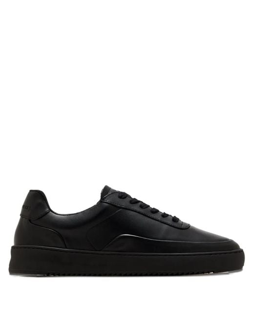 Filling Pieces Black Mondo Leather Sneakers for men
