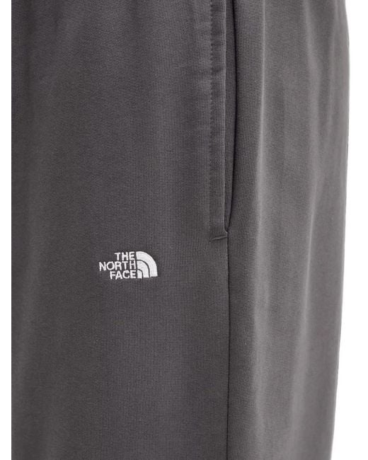 The North Face Gray Logo-Embroidered Drawstring Sweatpants for men