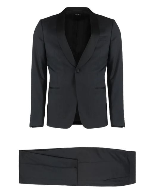 メンズ Zegna シングルスーツ Black