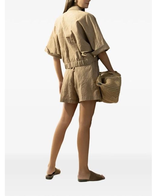 Brunello Cucinelli Natural Mini Blouse