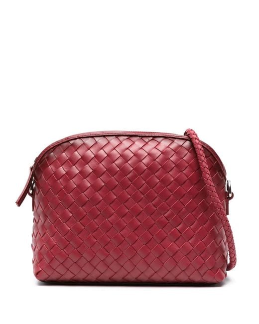 Dragon Diffusion Red Chunky Fellini Leather Shoulder Bag