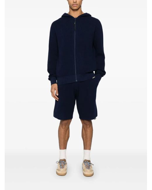 Aspesi Blue Knitted Shorts for men