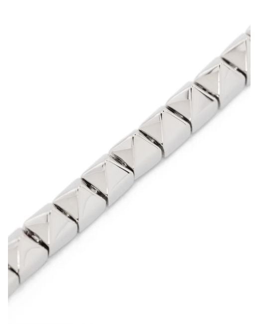 Eddie Borgo White Pyramid Tennis Bracelet